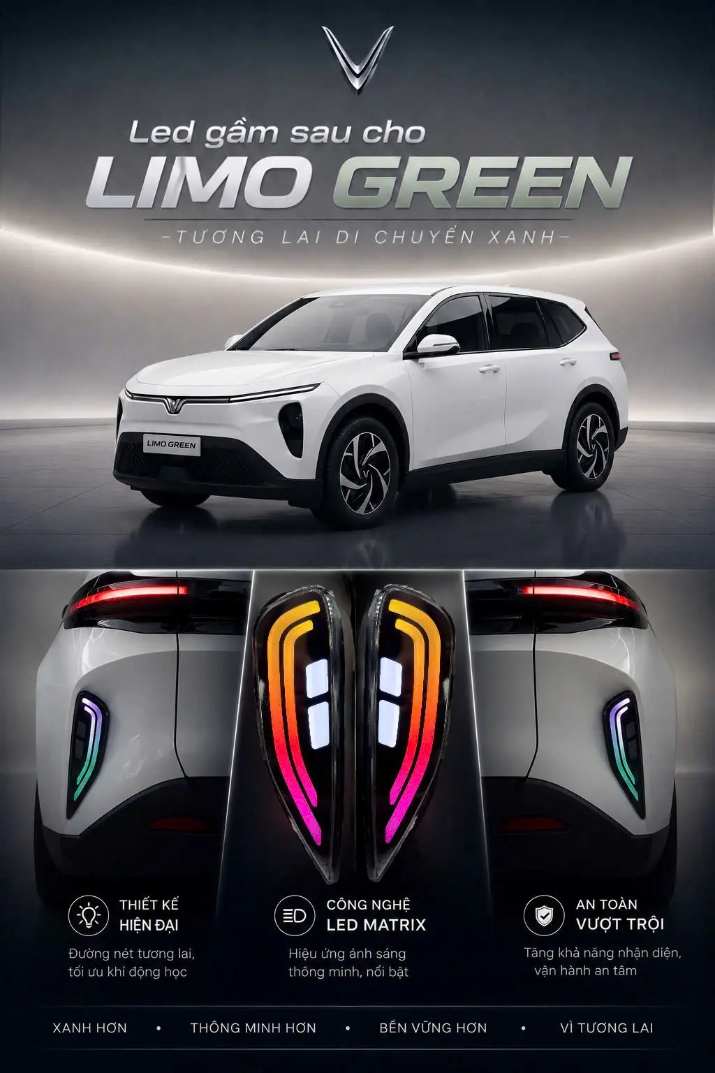LED Cảng Sau Limo Green